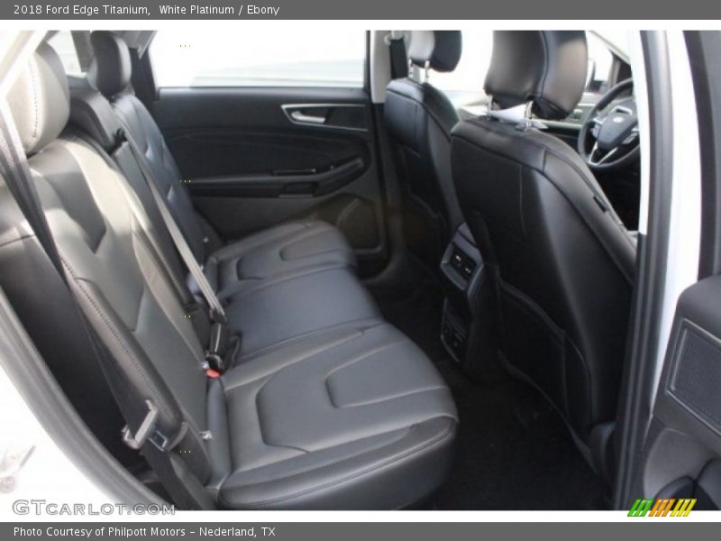 White Platinum / Ebony 2018 Ford Edge Titanium