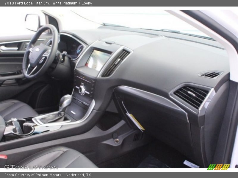 White Platinum / Ebony 2018 Ford Edge Titanium
