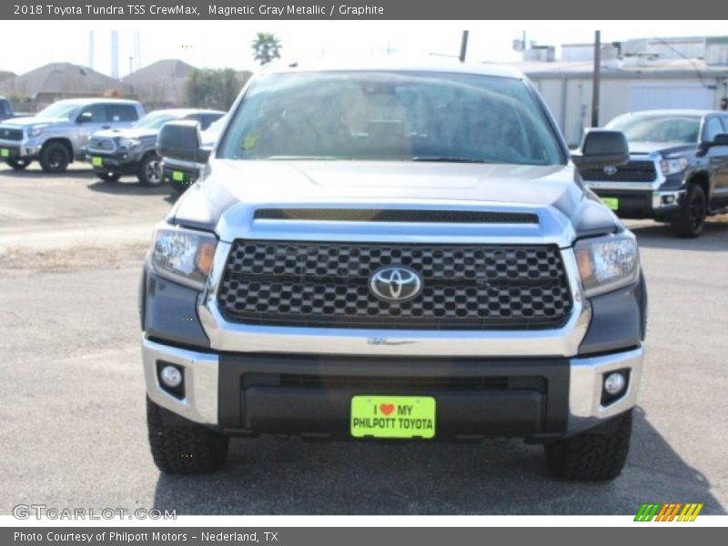 Magnetic Gray Metallic / Graphite 2018 Toyota Tundra TSS CrewMax
