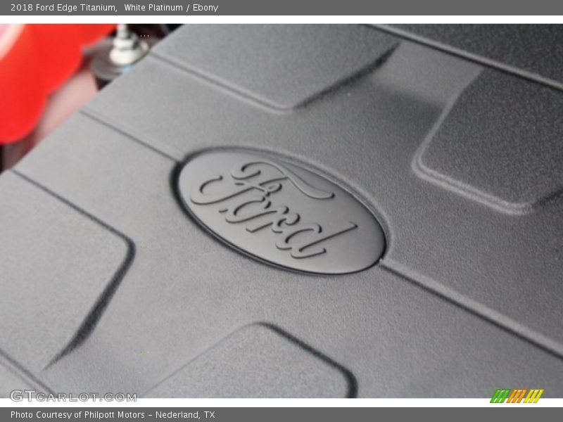 White Platinum / Ebony 2018 Ford Edge Titanium