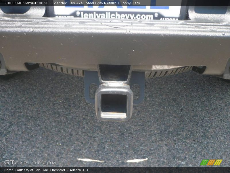 Steel Gray Metallic / Ebony Black 2007 GMC Sierra 1500 SLT Extended Cab 4x4