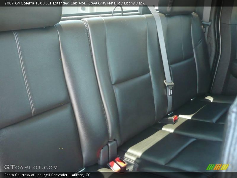 Steel Gray Metallic / Ebony Black 2007 GMC Sierra 1500 SLT Extended Cab 4x4