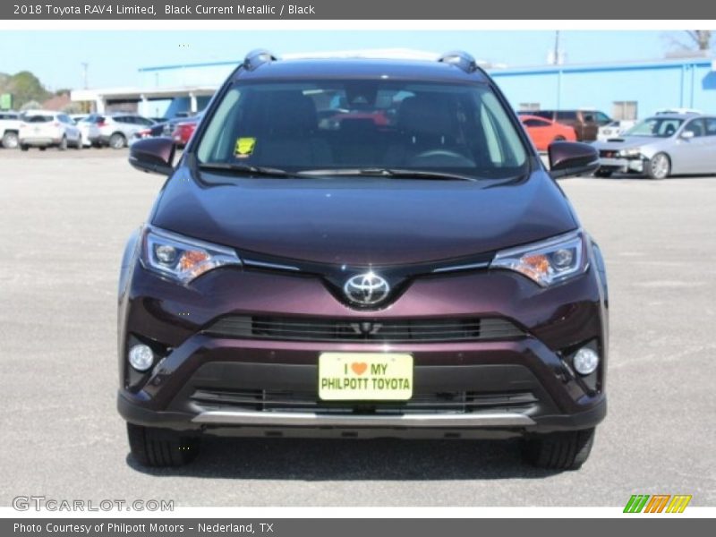 Black Current Metallic / Black 2018 Toyota RAV4 Limited