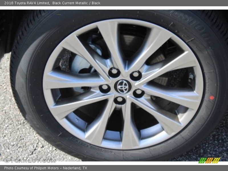 Black Current Metallic / Black 2018 Toyota RAV4 Limited