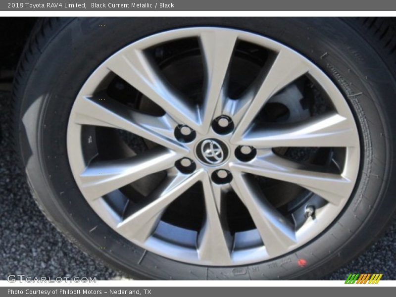 Black Current Metallic / Black 2018 Toyota RAV4 Limited