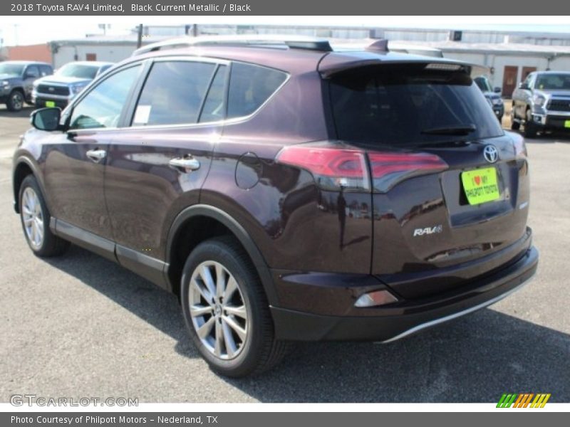 Black Current Metallic / Black 2018 Toyota RAV4 Limited