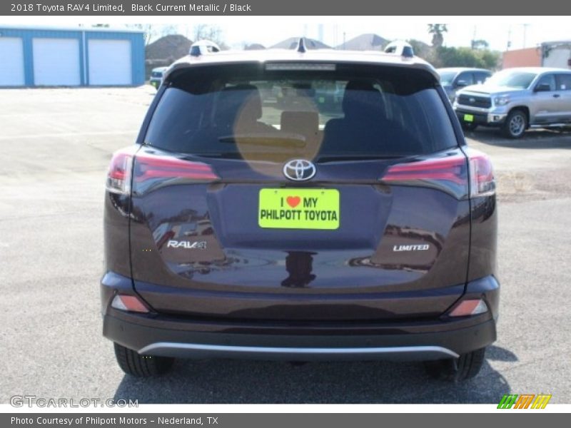Black Current Metallic / Black 2018 Toyota RAV4 Limited