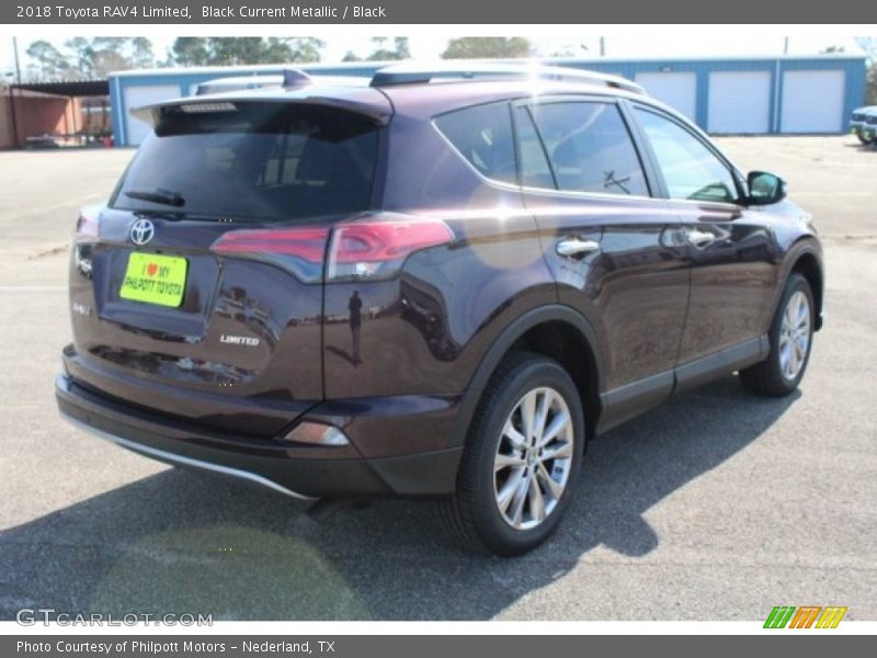 Black Current Metallic / Black 2018 Toyota RAV4 Limited