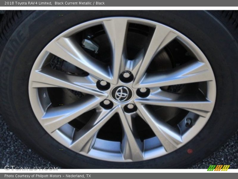 Black Current Metallic / Black 2018 Toyota RAV4 Limited