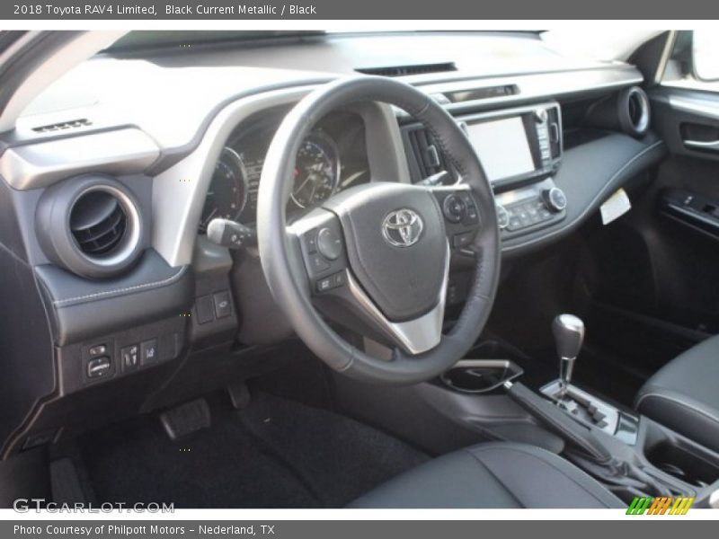 Black Current Metallic / Black 2018 Toyota RAV4 Limited