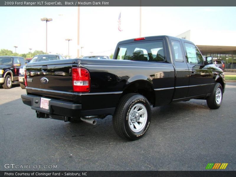 Black / Medium Dark Flint 2009 Ford Ranger XLT SuperCab