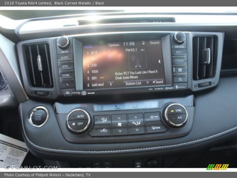 Black Current Metallic / Black 2018 Toyota RAV4 Limited