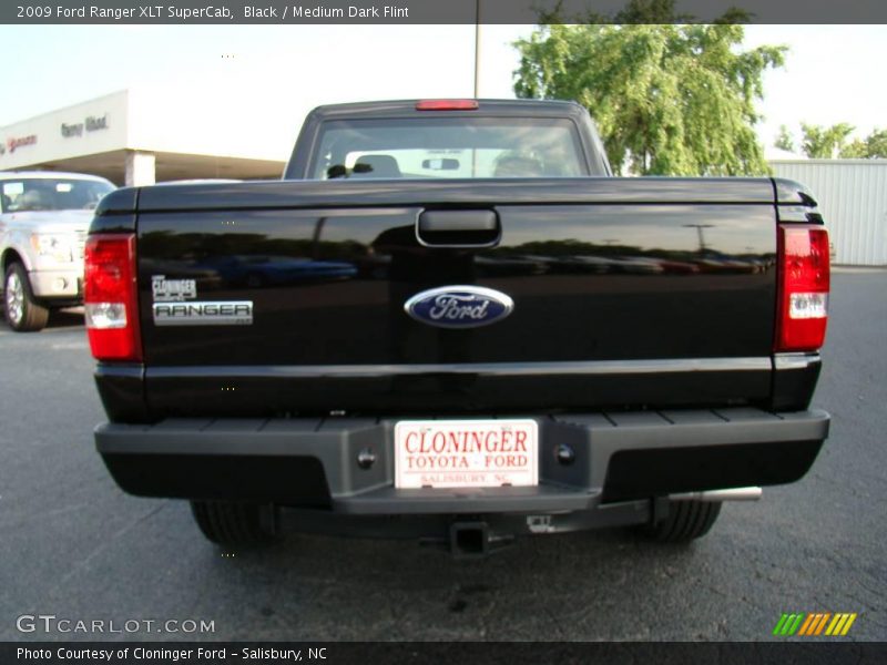 Black / Medium Dark Flint 2009 Ford Ranger XLT SuperCab