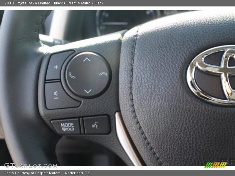 Black Current Metallic / Black 2018 Toyota RAV4 Limited