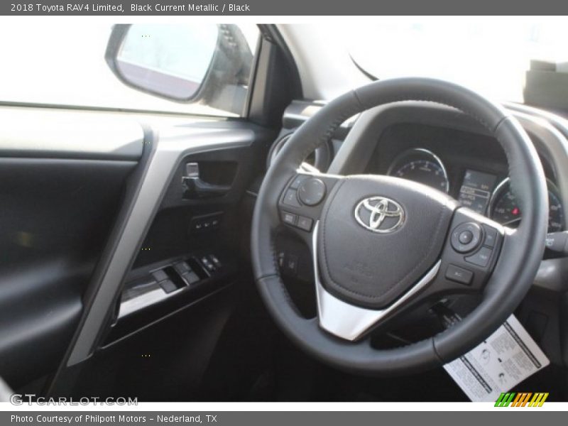 Black Current Metallic / Black 2018 Toyota RAV4 Limited