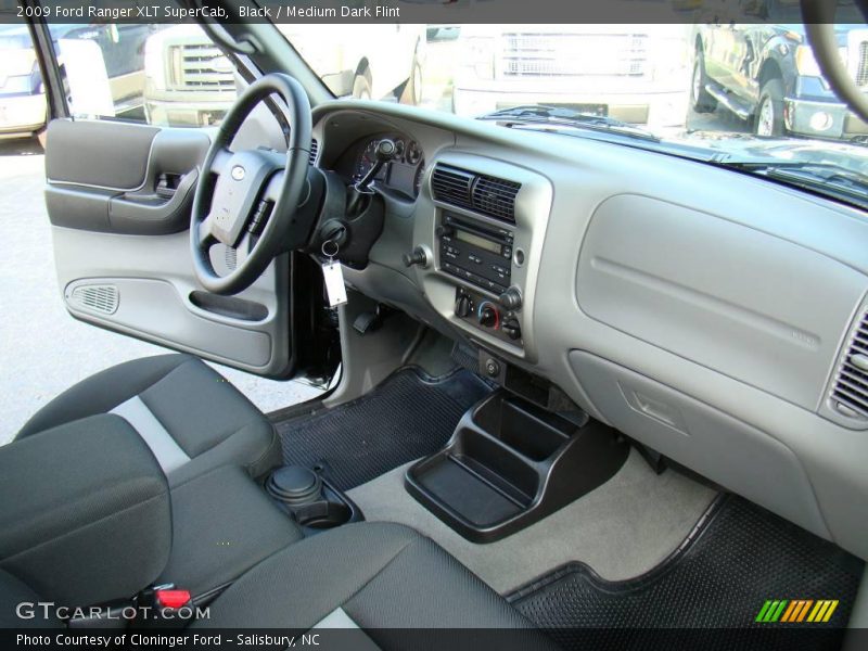 Black / Medium Dark Flint 2009 Ford Ranger XLT SuperCab