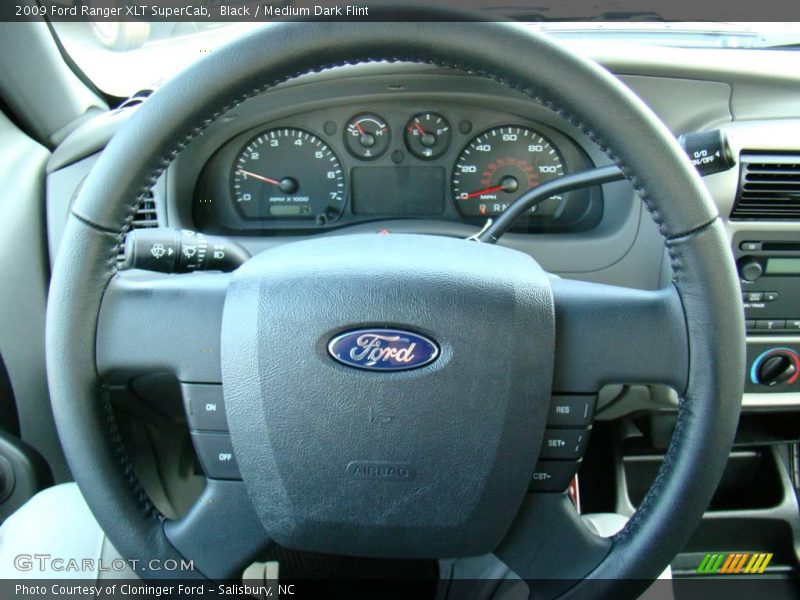 Black / Medium Dark Flint 2009 Ford Ranger XLT SuperCab