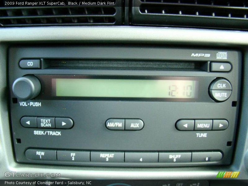 Black / Medium Dark Flint 2009 Ford Ranger XLT SuperCab