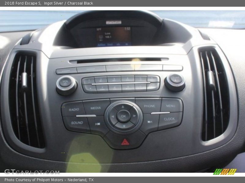 Ingot Silver / Charcoal Black 2018 Ford Escape S