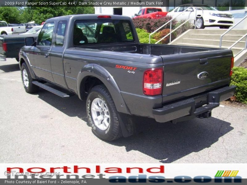 Dark Shadow Grey Metallic / Medium Dark Flint 2009 Ford Ranger Sport SuperCab 4x4