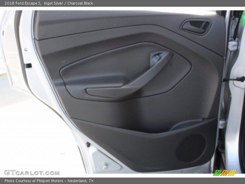 Ingot Silver / Charcoal Black 2018 Ford Escape S