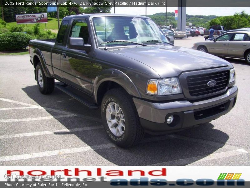 Dark Shadow Grey Metallic / Medium Dark Flint 2009 Ford Ranger Sport SuperCab 4x4