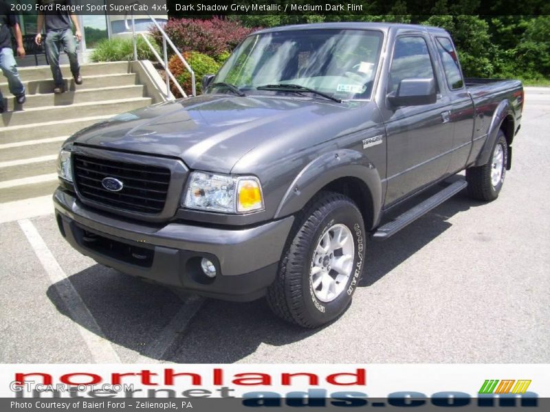 Dark Shadow Grey Metallic / Medium Dark Flint 2009 Ford Ranger Sport SuperCab 4x4
