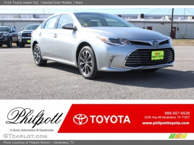 Celestial Silver Metallic / Black 2018 Toyota Avalon XLE