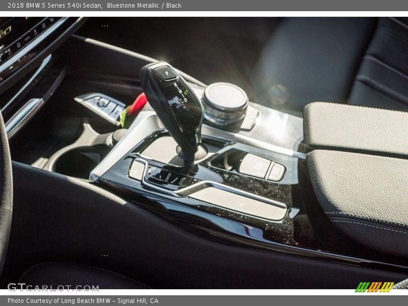 Bluestone Metallic / Black 2018 BMW 5 Series 540i Sedan