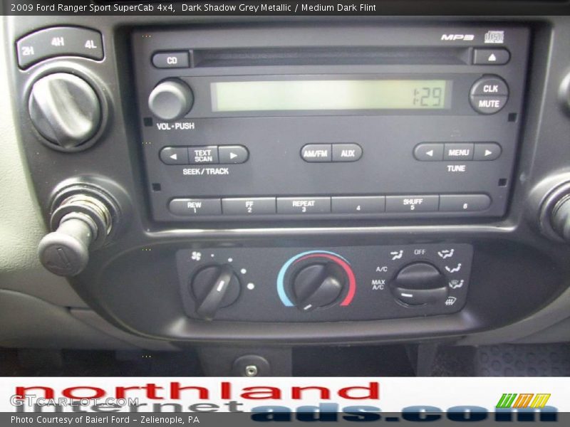 Dark Shadow Grey Metallic / Medium Dark Flint 2009 Ford Ranger Sport SuperCab 4x4