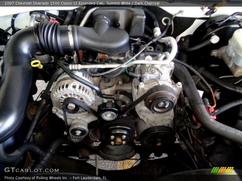 Summit White / Dark Charcoal 2007 Chevrolet Silverado 1500 Classic LS Extended Cab