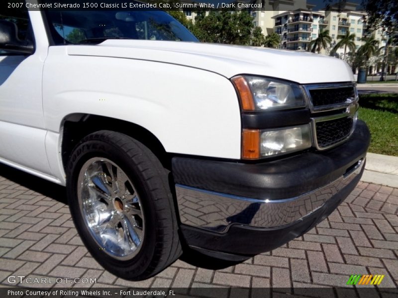 Summit White / Dark Charcoal 2007 Chevrolet Silverado 1500 Classic LS Extended Cab