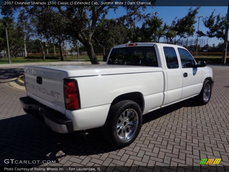 Summit White / Dark Charcoal 2007 Chevrolet Silverado 1500 Classic LS Extended Cab