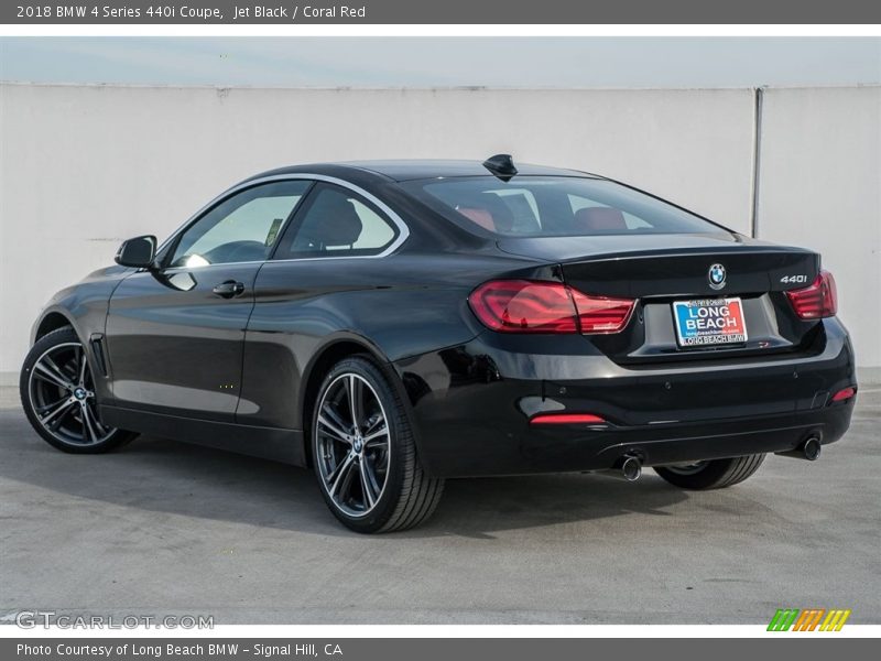 Jet Black / Coral Red 2018 BMW 4 Series 440i Coupe