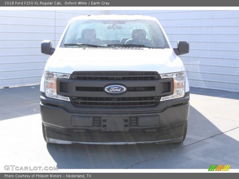 Oxford White / Earth Gray 2018 Ford F150 XL Regular Cab