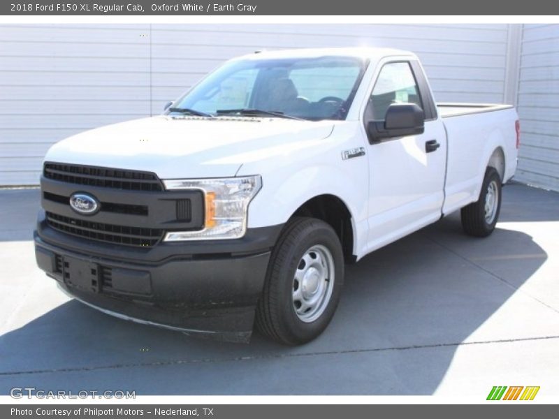 Oxford White / Earth Gray 2018 Ford F150 XL Regular Cab