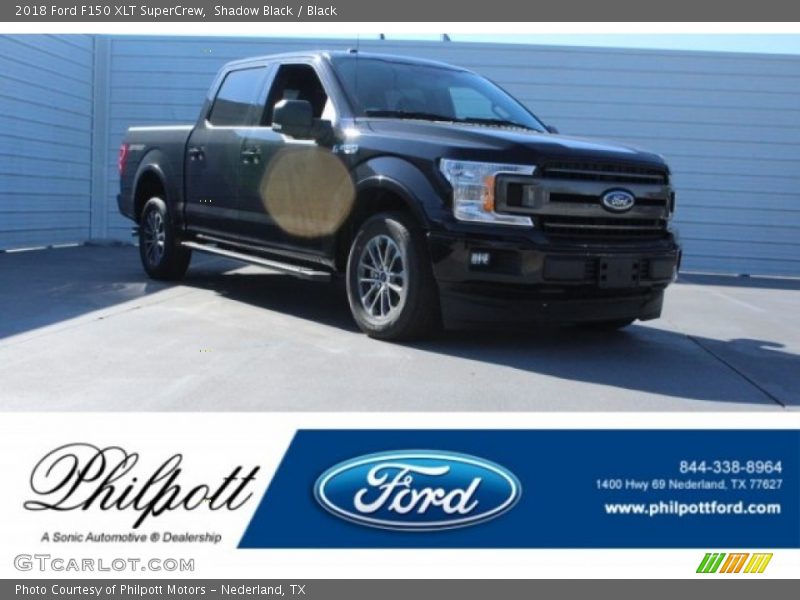 Shadow Black / Black 2018 Ford F150 XLT SuperCrew