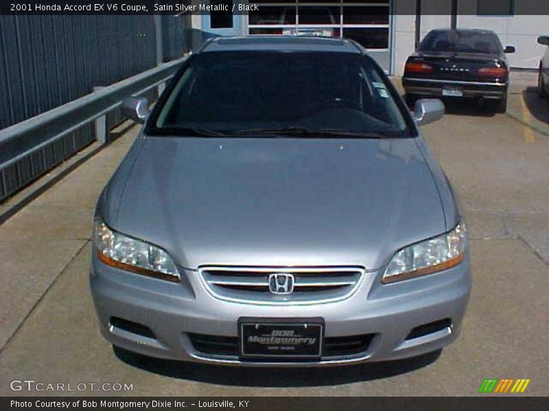 Satin Silver Metallic / Black 2001 Honda Accord EX V6 Coupe