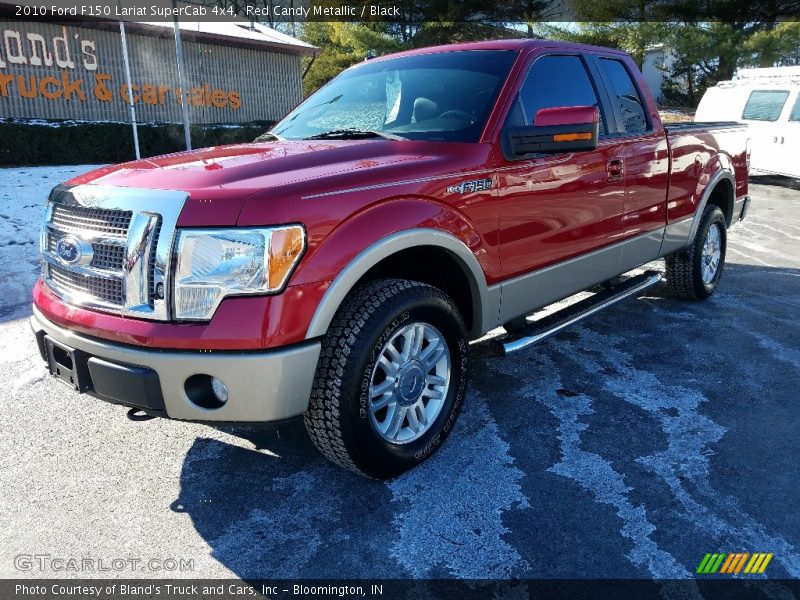 Red Candy Metallic / Black 2010 Ford F150 Lariat SuperCab 4x4