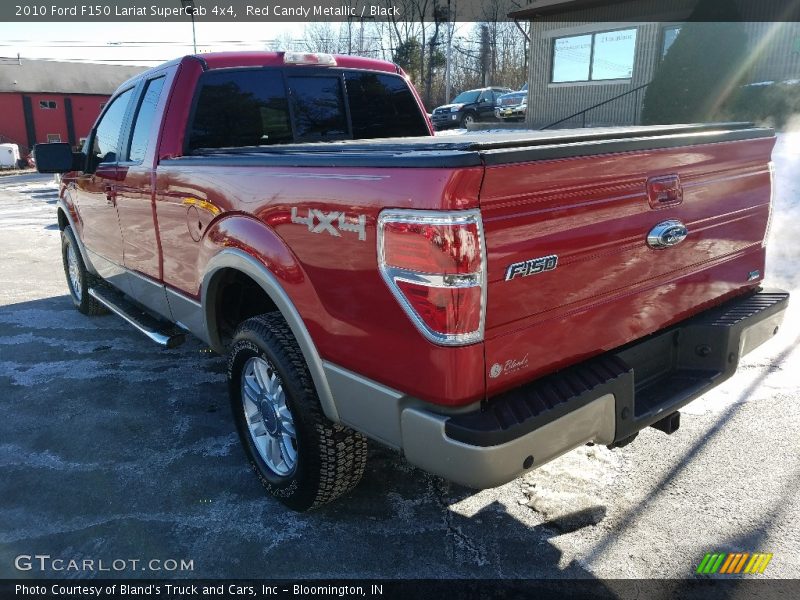 Red Candy Metallic / Black 2010 Ford F150 Lariat SuperCab 4x4