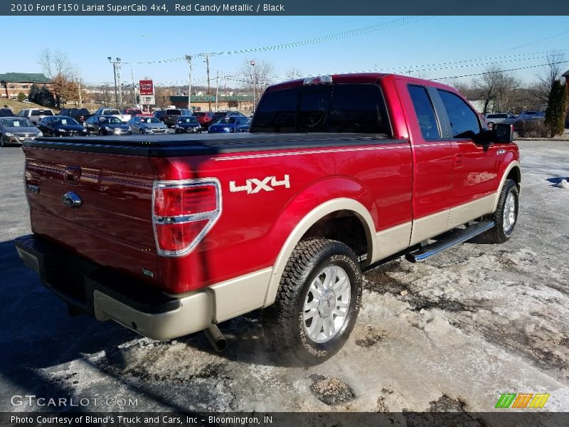 Red Candy Metallic / Black 2010 Ford F150 Lariat SuperCab 4x4