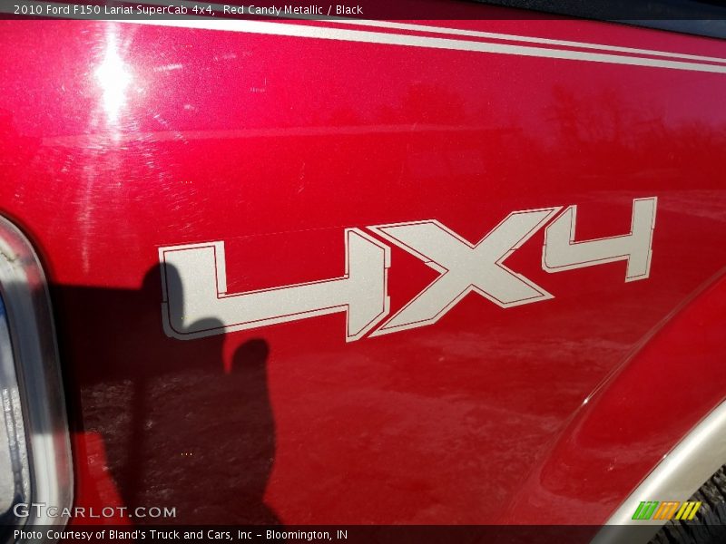 Red Candy Metallic / Black 2010 Ford F150 Lariat SuperCab 4x4