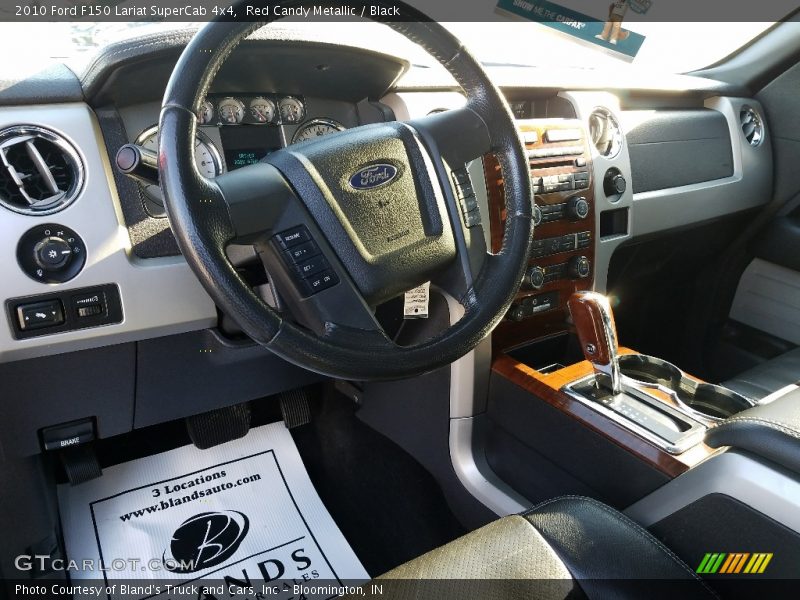 Red Candy Metallic / Black 2010 Ford F150 Lariat SuperCab 4x4