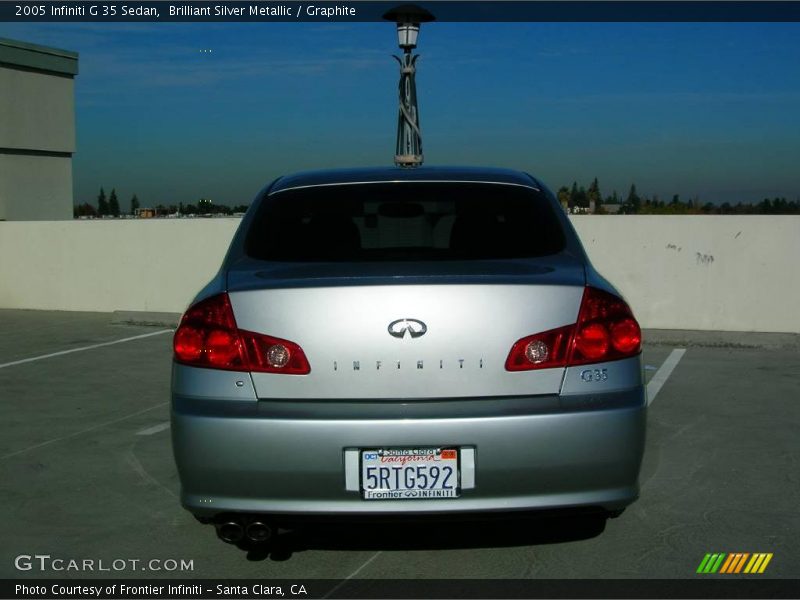 Brilliant Silver Metallic / Graphite 2005 Infiniti G 35 Sedan