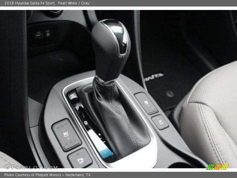 Pearl White / Gray 2018 Hyundai Santa Fe Sport