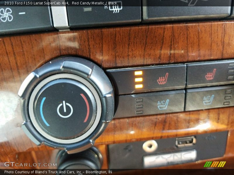 Red Candy Metallic / Black 2010 Ford F150 Lariat SuperCab 4x4