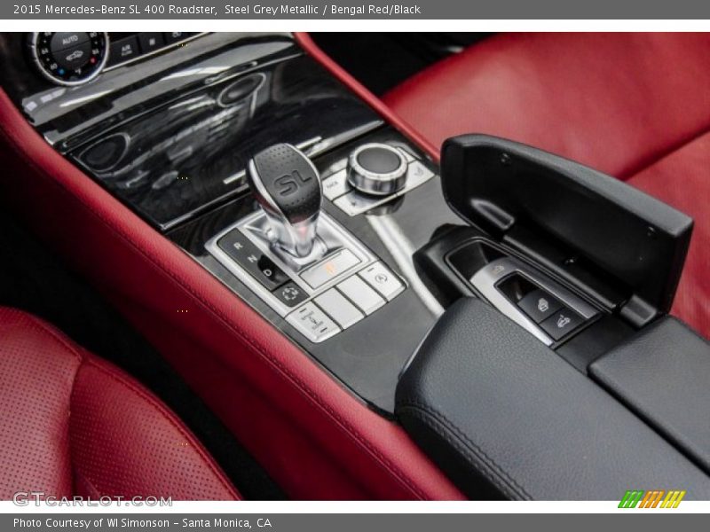 Steel Grey Metallic / Bengal Red/Black 2015 Mercedes-Benz SL 400 Roadster