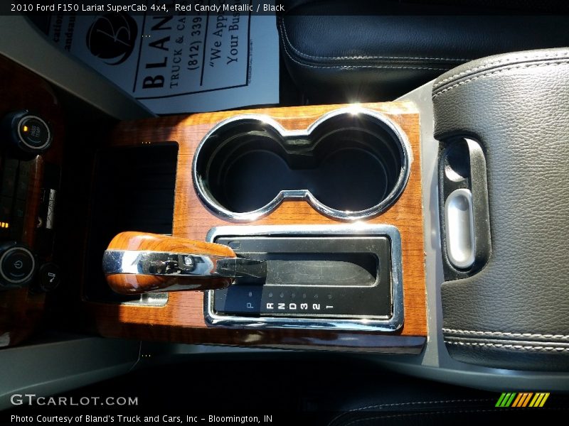Red Candy Metallic / Black 2010 Ford F150 Lariat SuperCab 4x4