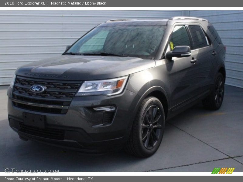 Magnetic Metallic / Ebony Black 2018 Ford Explorer XLT