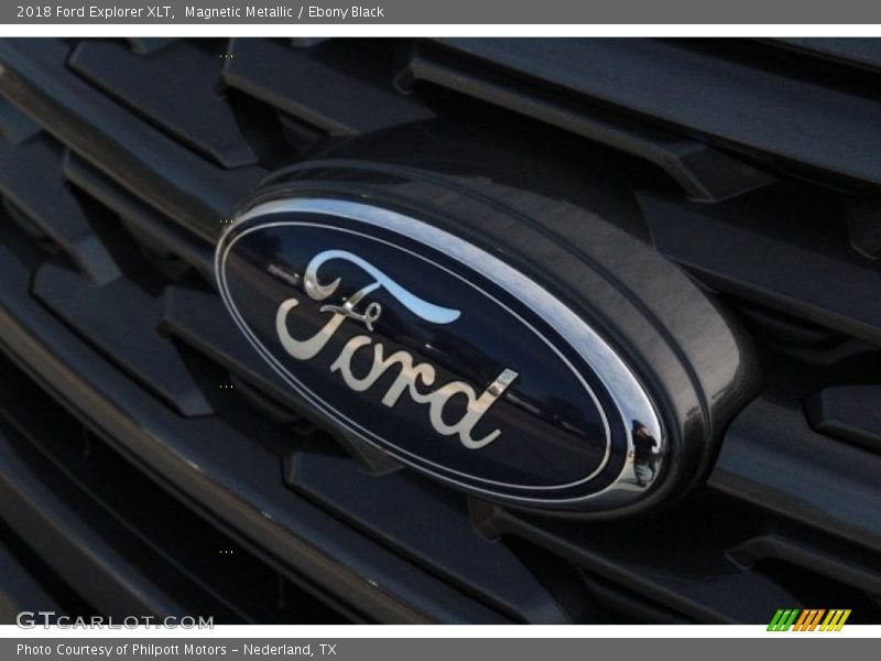 Magnetic Metallic / Ebony Black 2018 Ford Explorer XLT